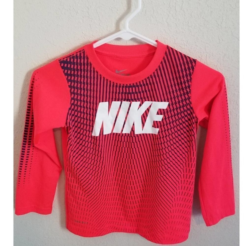 Boys nike shirt red orange